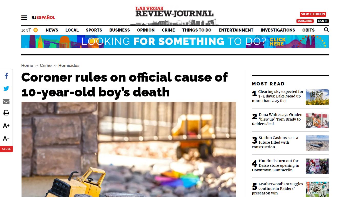 Coroner rules on official cause of 10-year-old boy’s death